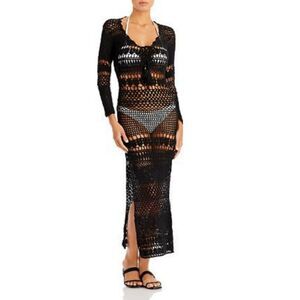Poupette St. Barth Kaia Crocheted Maxi Dress Cover Up